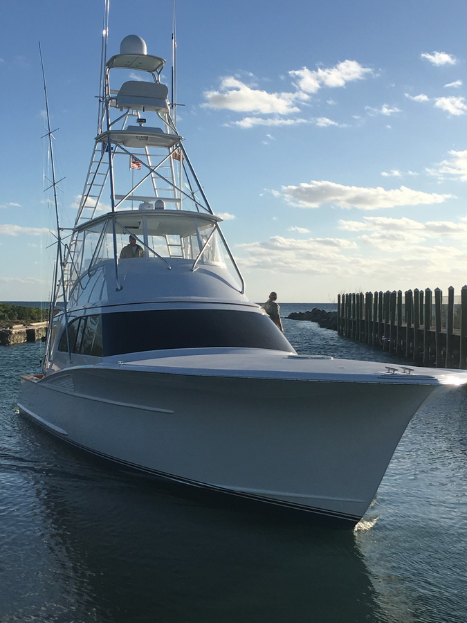 blue marlin cove boat close up